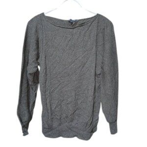 *3 FOR $9* Gap Long Sleeve Dolman Peplum Solid Dark Knit Sweater Top Shirt S